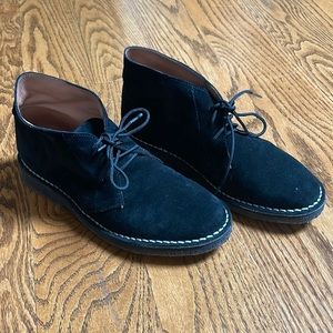 A & M black suede chukka boots size 37